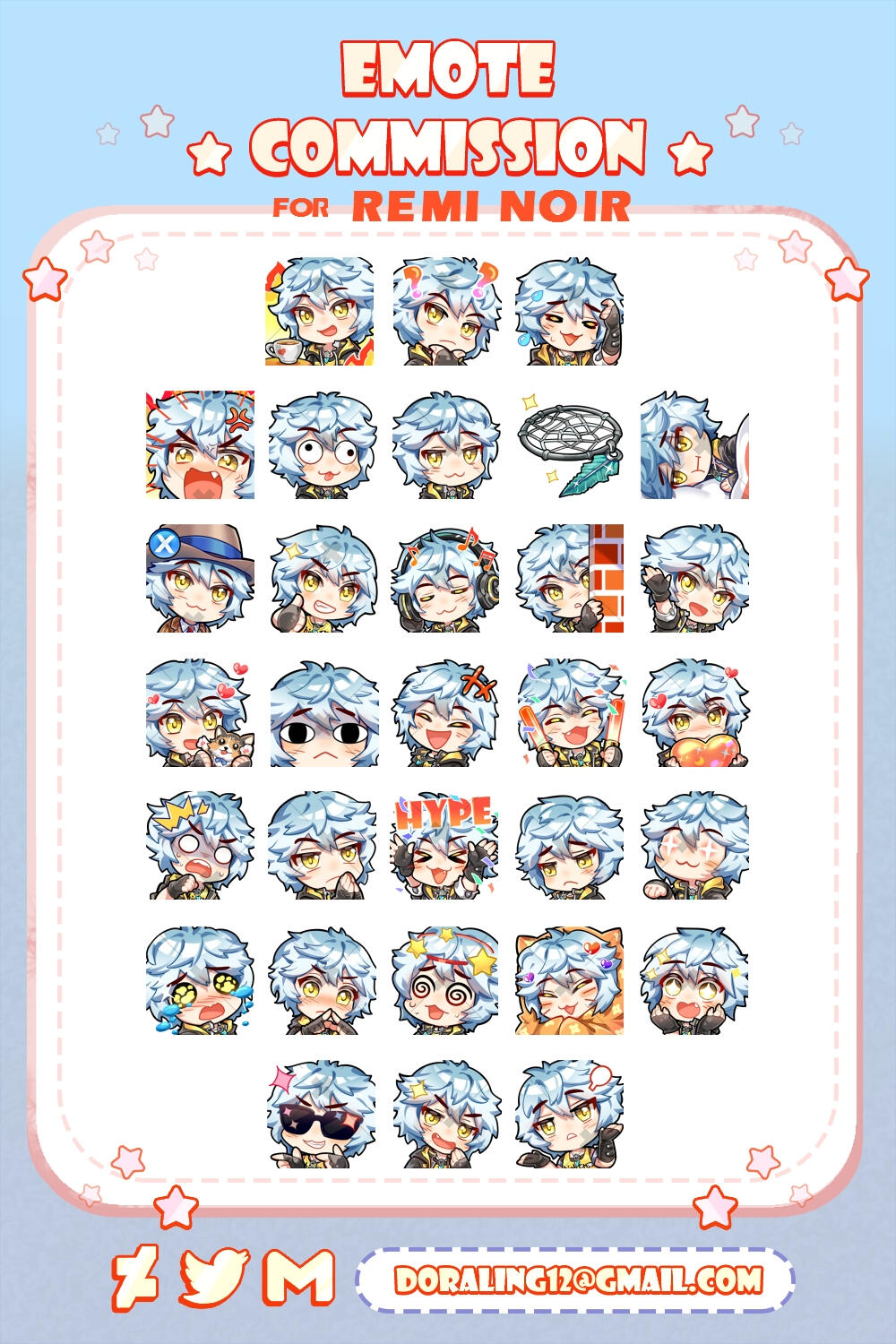 Emotes by Dora Ling